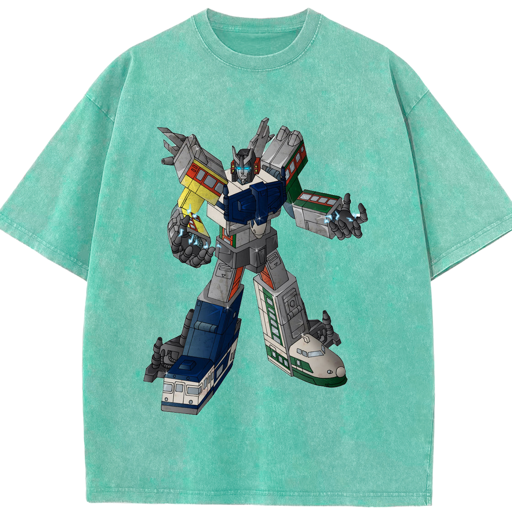 （画像用）  綿100% ヴィンテージ風 半袖Tシャツ（フロントプリント）